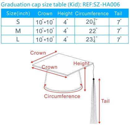 Graduate measuring their head with a soft tape to determine graduation cap size
